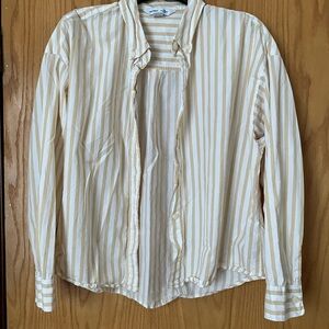 OLD NAVY Striped Button-Up Shirt sz L